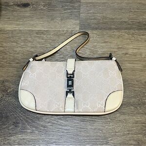 Elegant Cream Designer Shoulder Bag